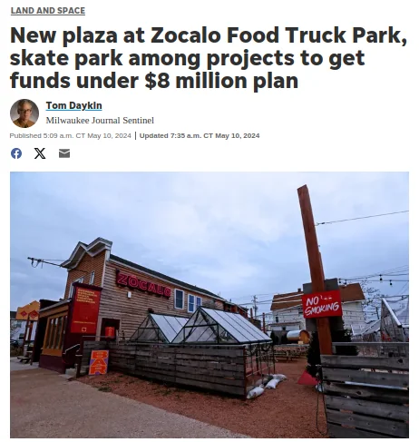 Milwaukee Journal Sentinel article on National DIY and TID 85 grant